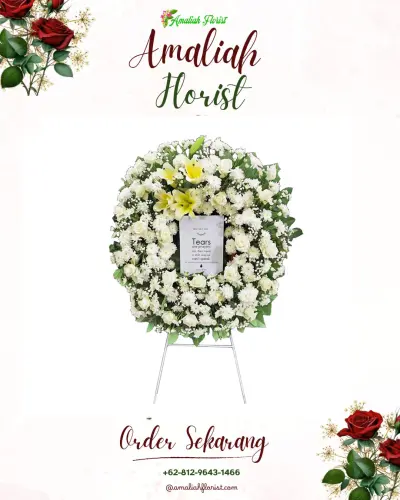 Krans Bunga Duka Cita di Salamsari